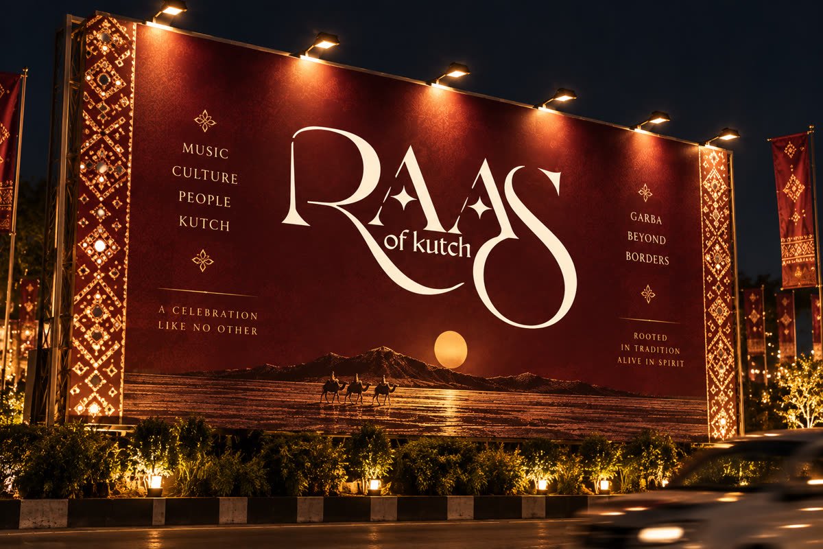 Kunwar Raj branding on the roadside billboard